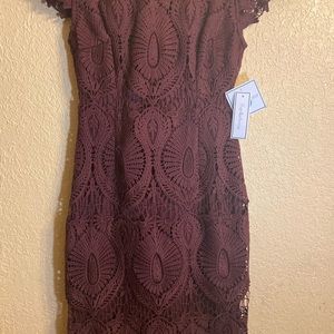 Burgundy dress
